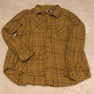 Golden Oversized Flannel